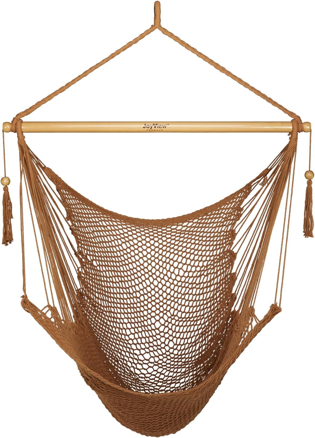 JoyView Hammock Chair with Spreader Bar for Indoor Outdoor Use