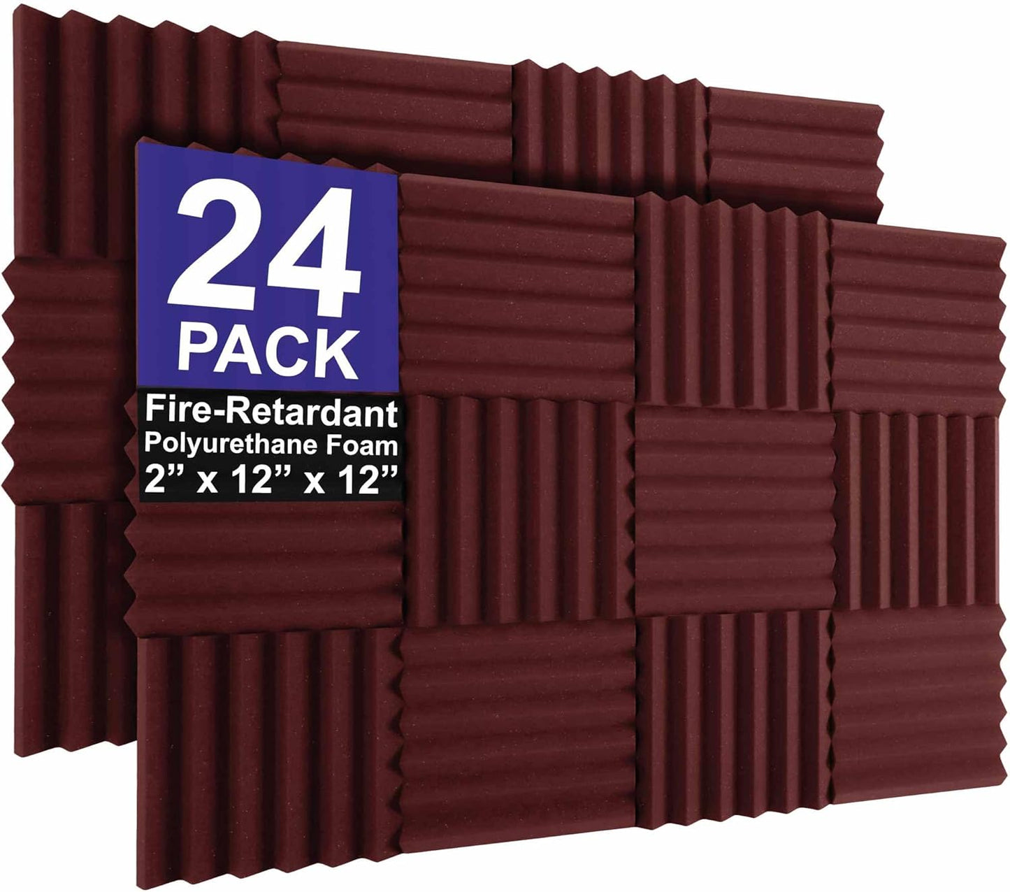 24 Pack Color Acoustic Foam Panel for Studio Soundproofing