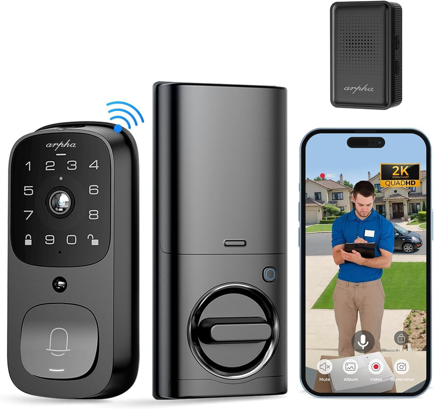 6-in-1 Smart Door Lock: Secure Video Entry