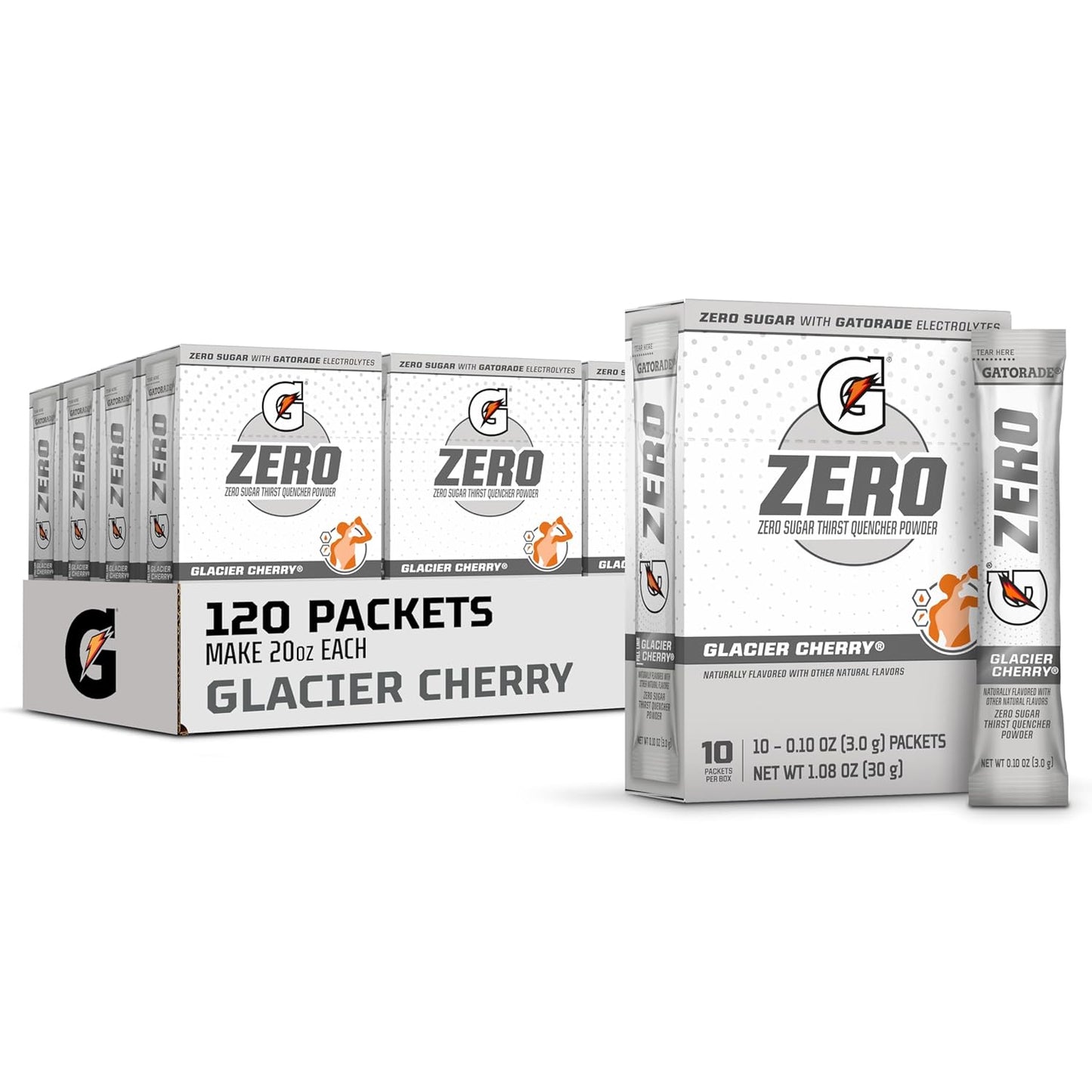 Gatorade G Zero Sports Drink Mix Powder Packets for Hydration