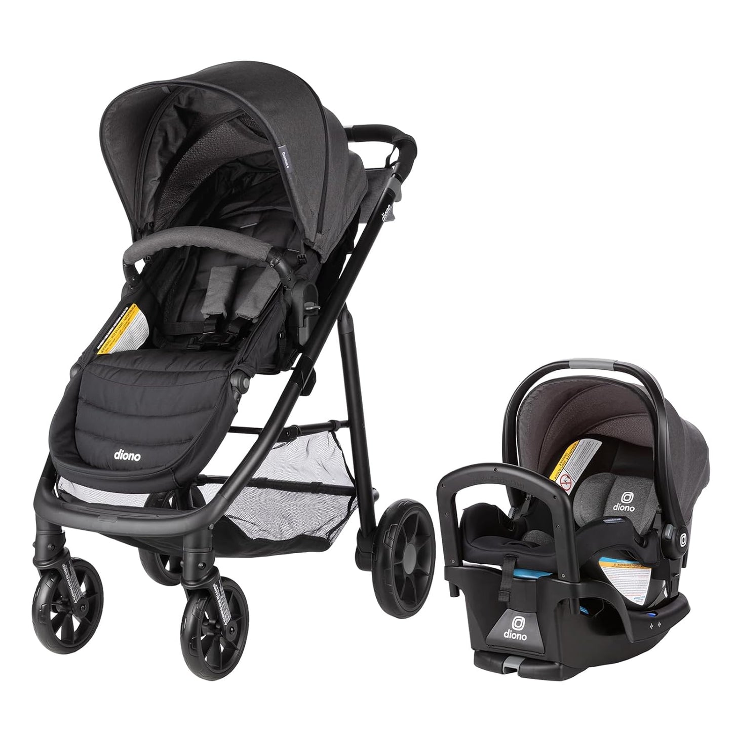 Diono Quantum 4 3-in-1 Travel System with SafePlus Infant Car Seat
