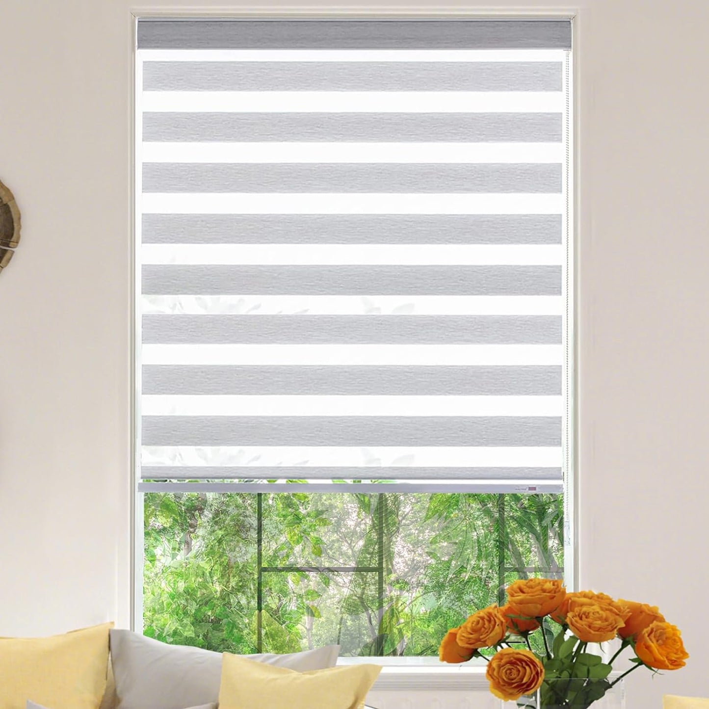 Zebra Roller Window Blinds Custom Cut to Size for Every Room