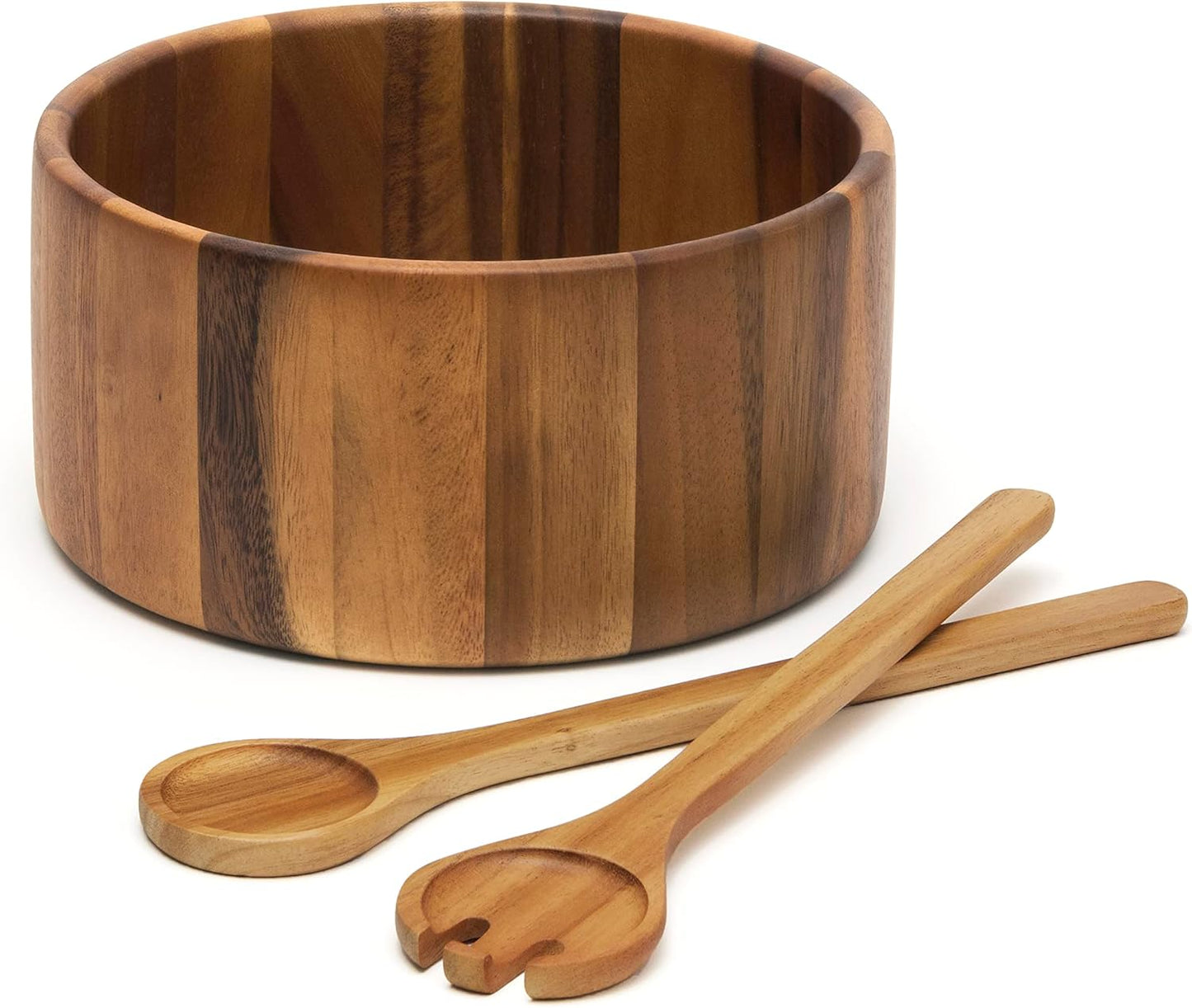 Lipper International Acacia Straight Side Bowl for Serving