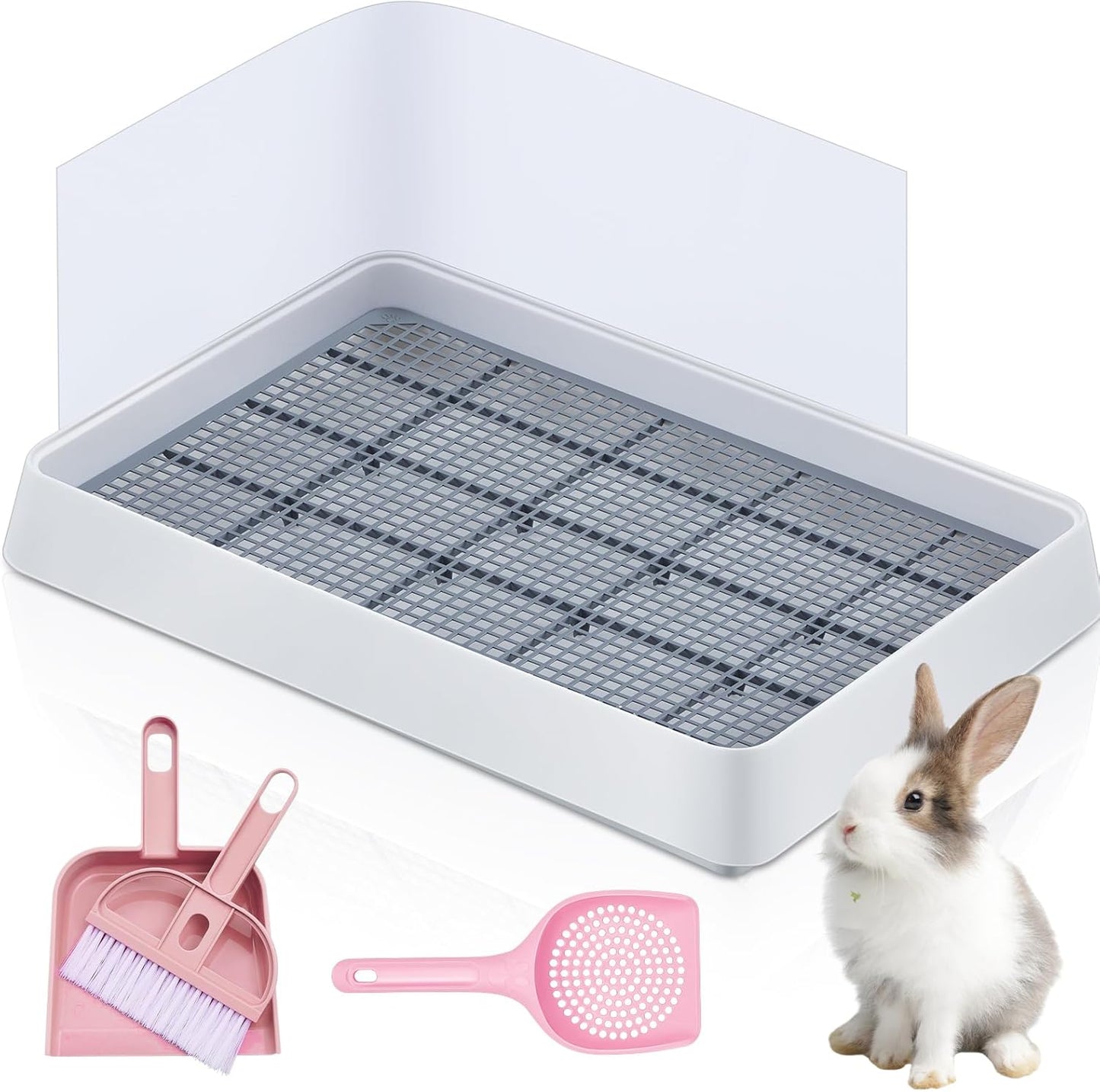 Uiifan Large Rabbit Bunny Litter Box for Small Animals