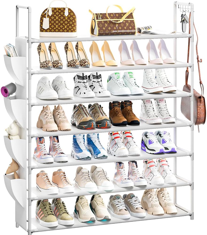 7 Tier Shoe Rack Organizer for Closet - Space Saving Storage