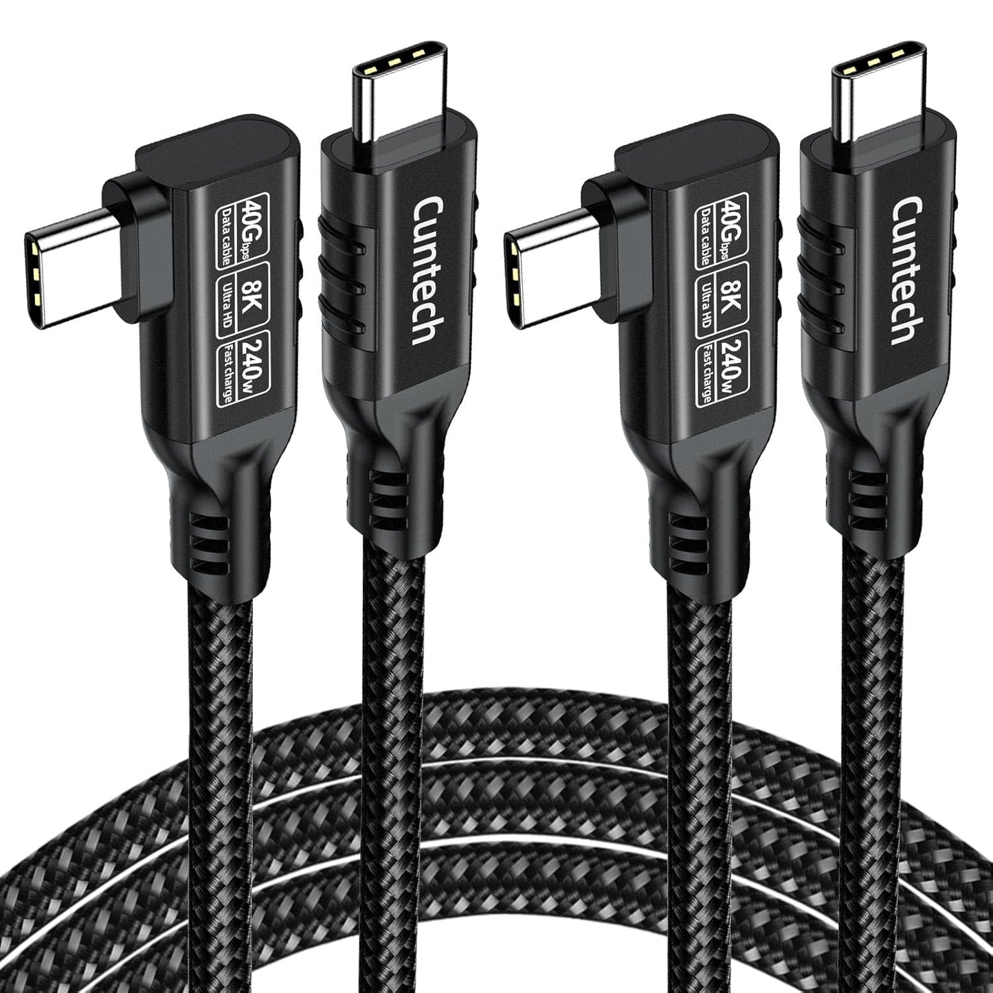 2-Pack 90 USB-C Cables: 240W PD Fast Charge