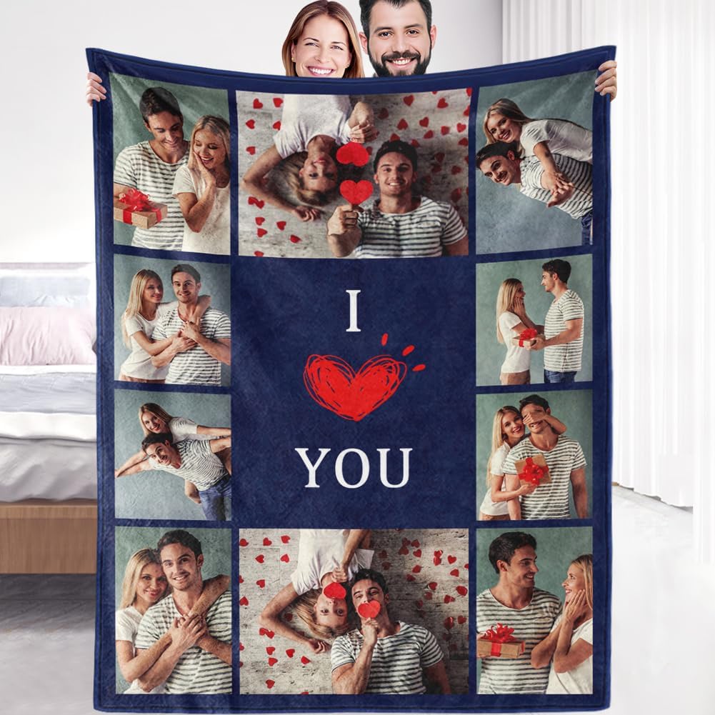 Custom Photo Blanket - Soft Sherpa Fleece for Personalized Gifts