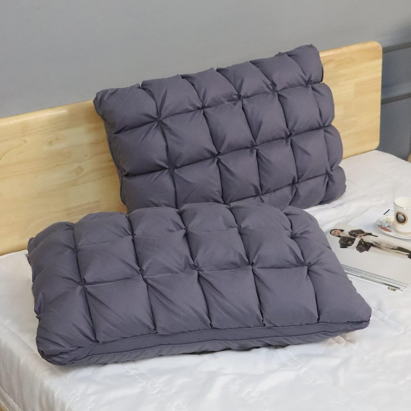 YOUR MOON Standard Size Pillows Set of 2 for Ultimate Comfort