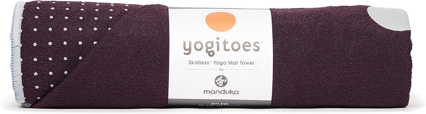 Manduka Yogitoes Indulge Purple Towel - Non-Slip, Quick Dry Microfiber