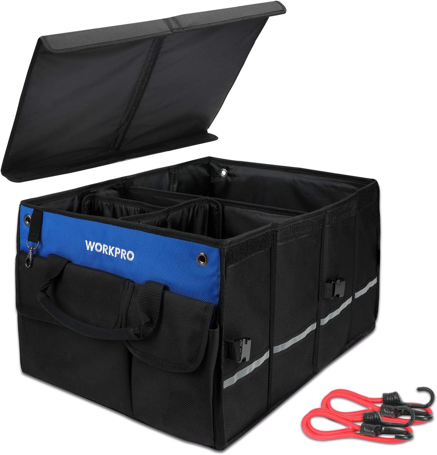 WORKPRO Car Trunk Organizer: Collapsible, Secure & Spacious