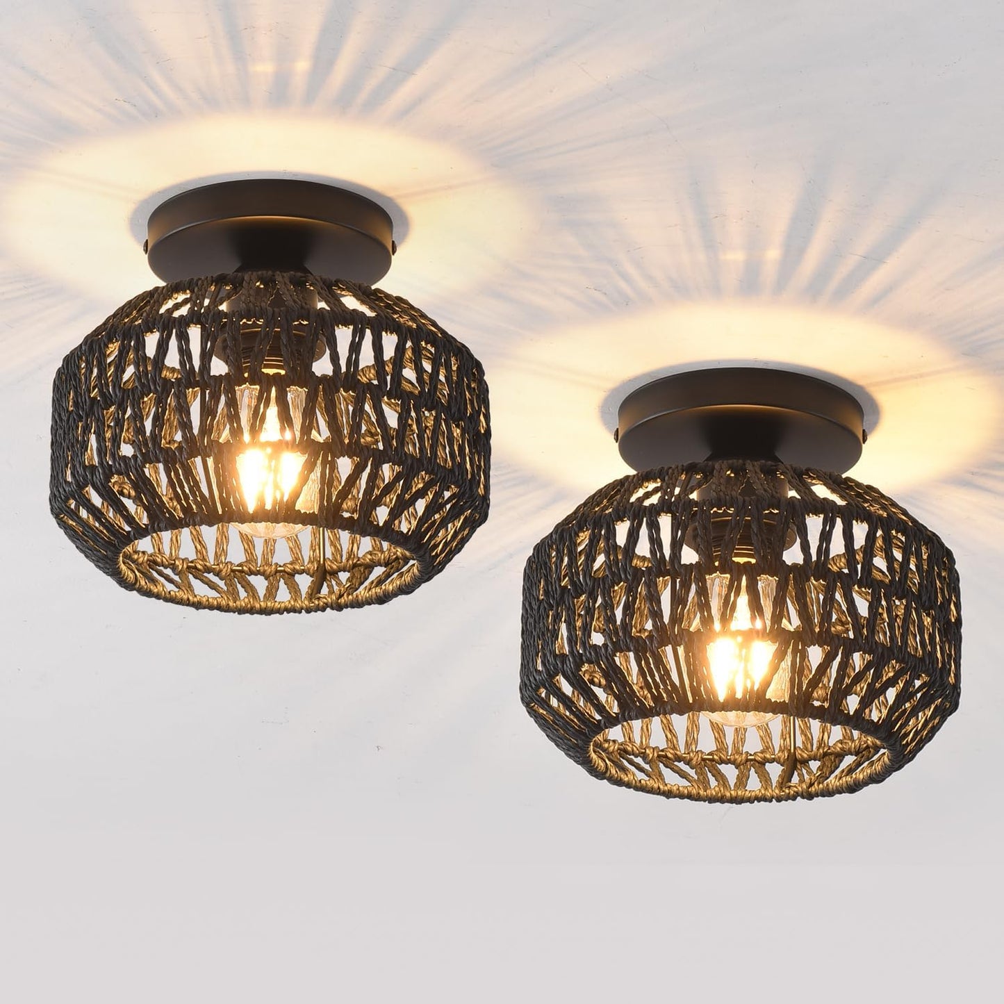 Boho Semi Flush Mount Ceiling Light Fixtures for Elegant Spaces