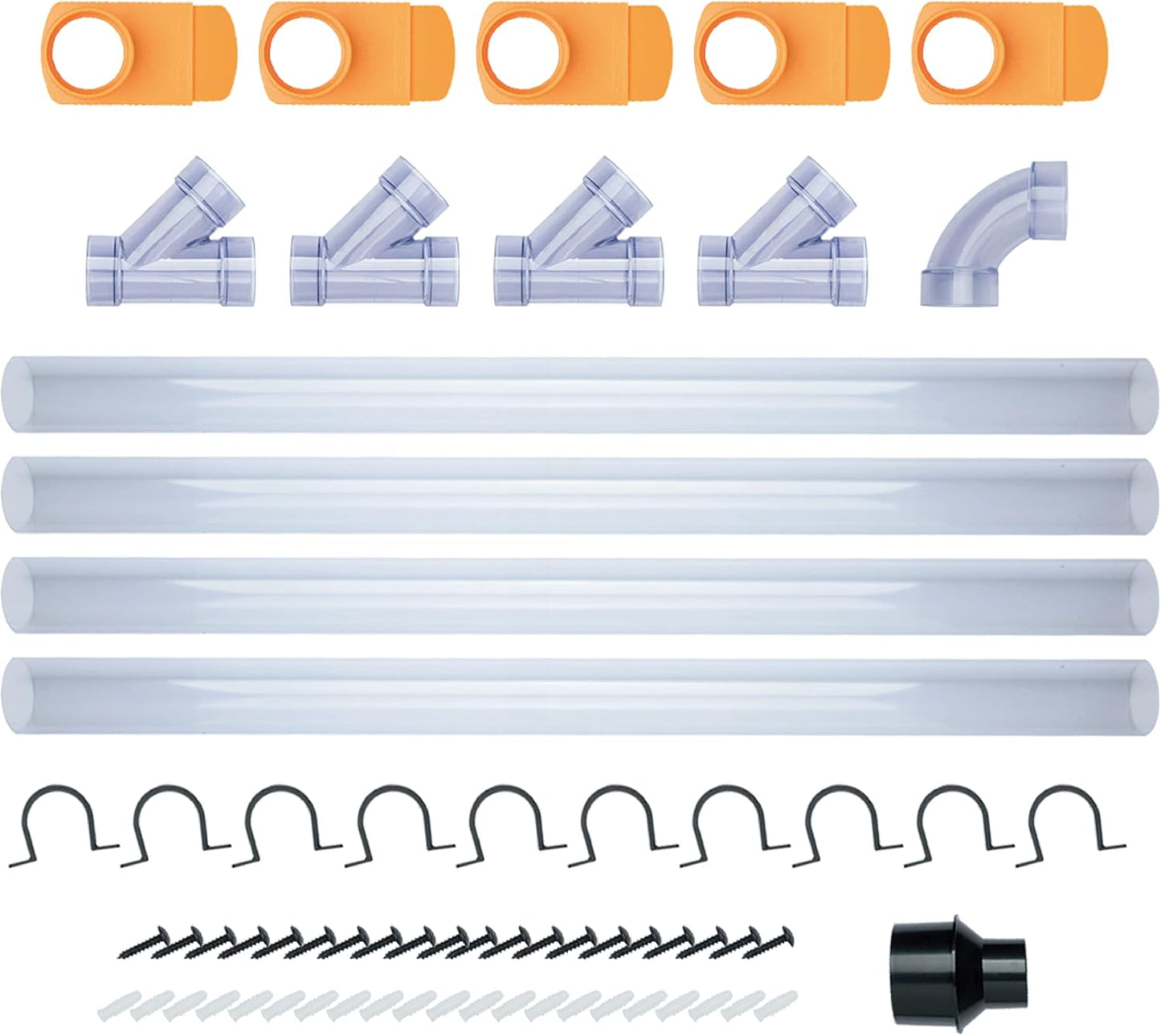 Comprehensive 2-1/2 Dust Collection Fittings Network Kit
