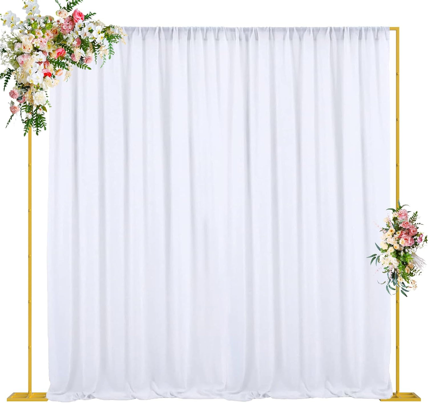 Heavy Duty Backdrop Stand for Weddings and Parties - 10x10 FT