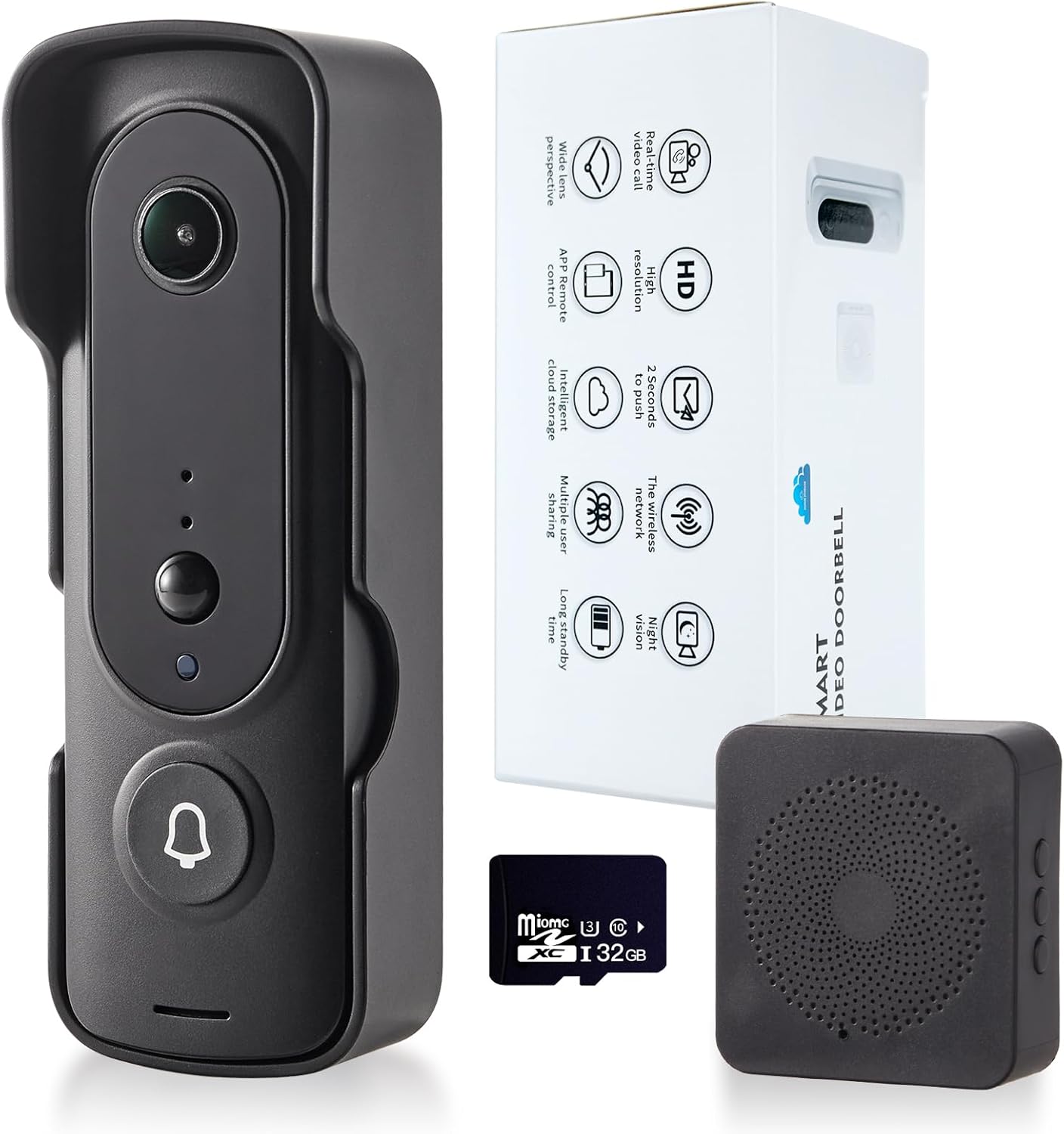 GUATTINE Smart Doorbell: Crystal Clear Video, Ultimate Security