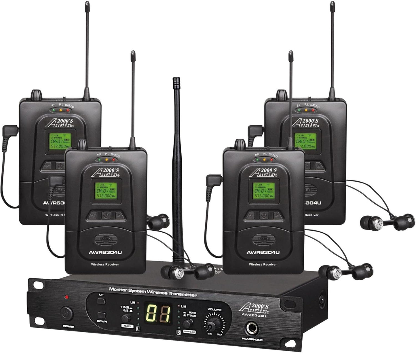 Audio2000ftS AWM6306U In-Ear Monitor System for Professionals