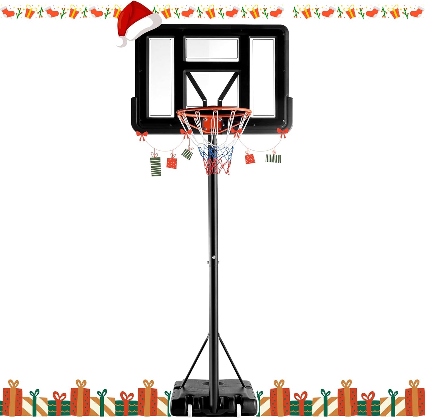Adjustable Basketball Hoop for All Ages - Portable & Durable