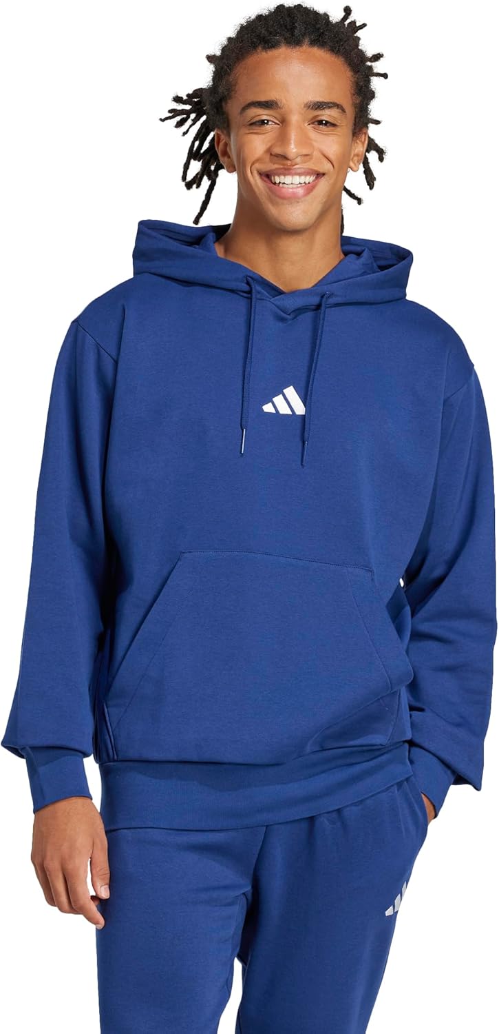 adidas Men's Essentials Cozy Fleece Hoodie for Comfort