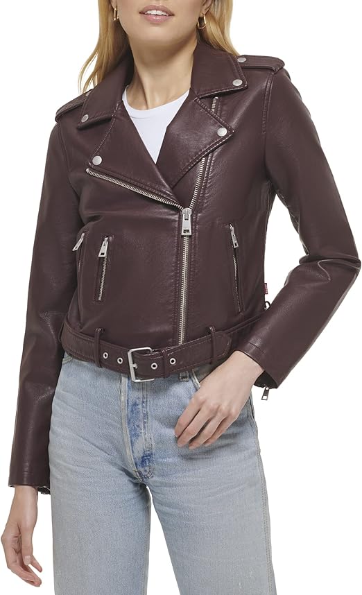 Levi's Women's Faux Leather Belted Motorcycle Jacket Review