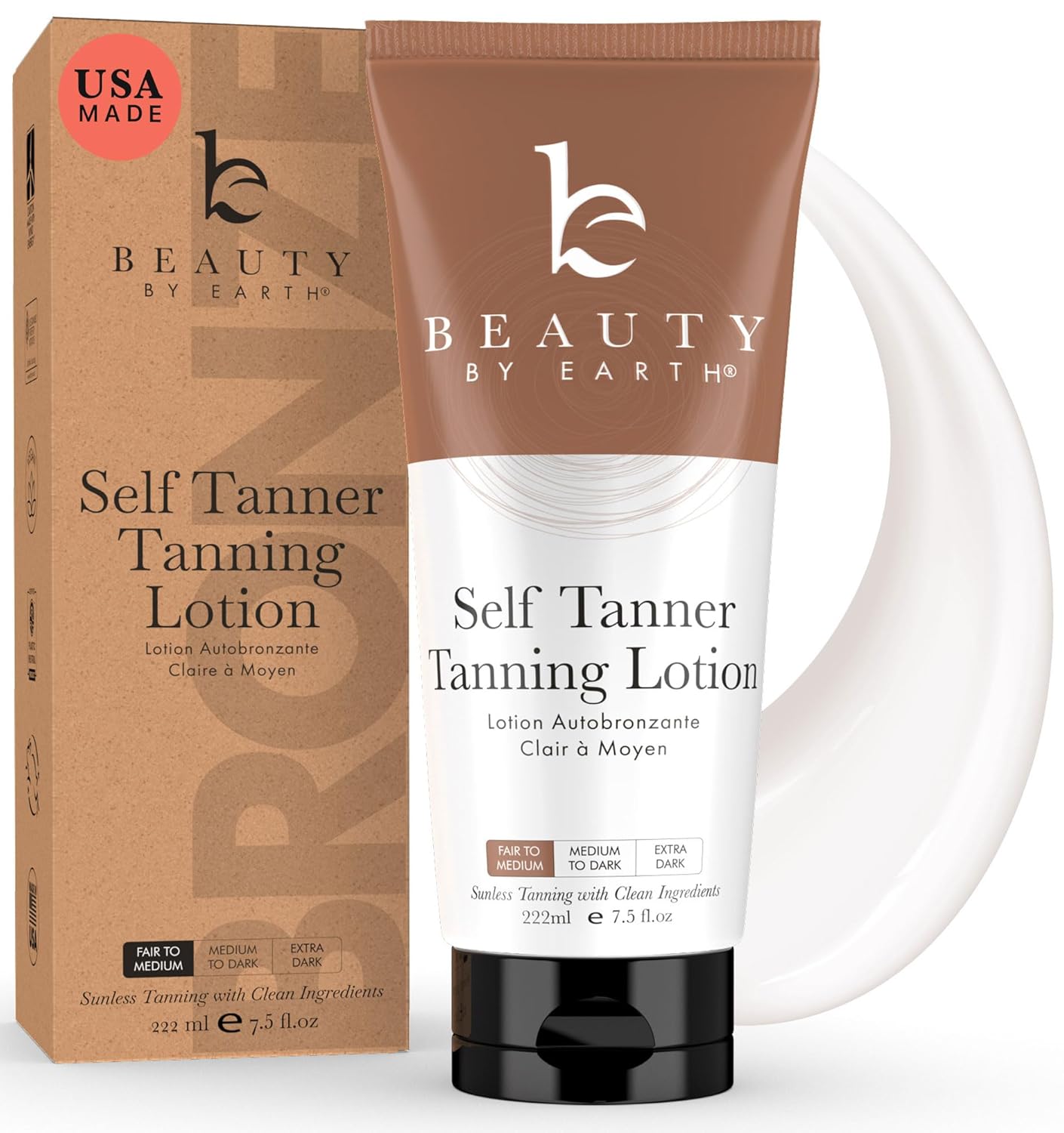 Natural Tanning Lotion Self Tanner for a Sun-Kissed Glow