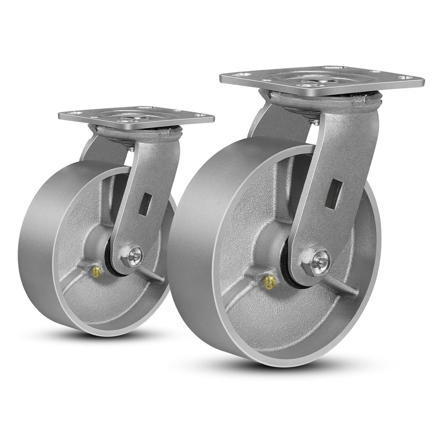 6in Heavy Duty Industrial Casters with Cast Iron Wheels for Trucks