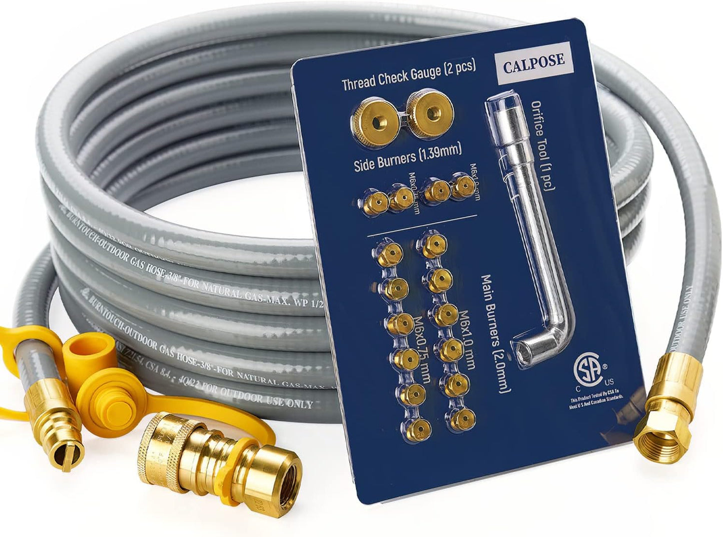 15 Feet Propane to Natural Gas Conversion Kit for Blackstone Griddles
