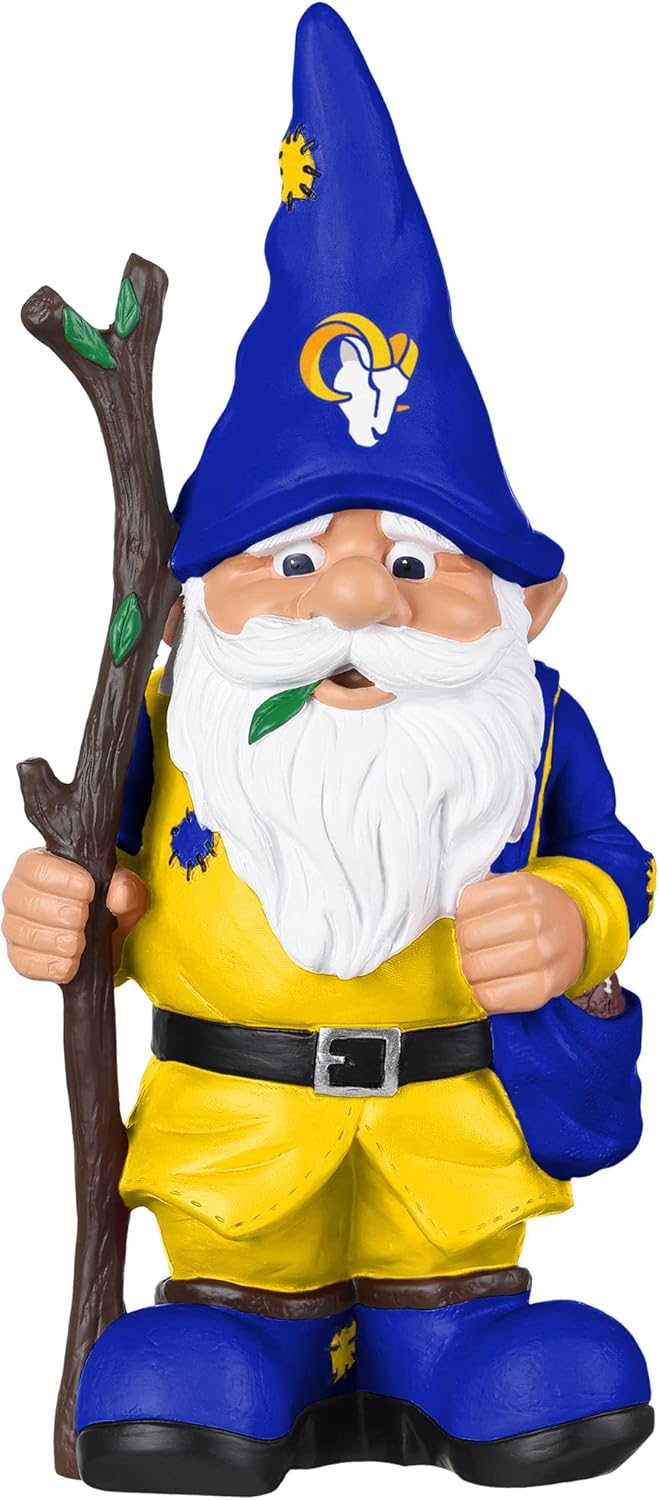 NFL Team Logo Holding Stick Garden Statue Gnome for Fans