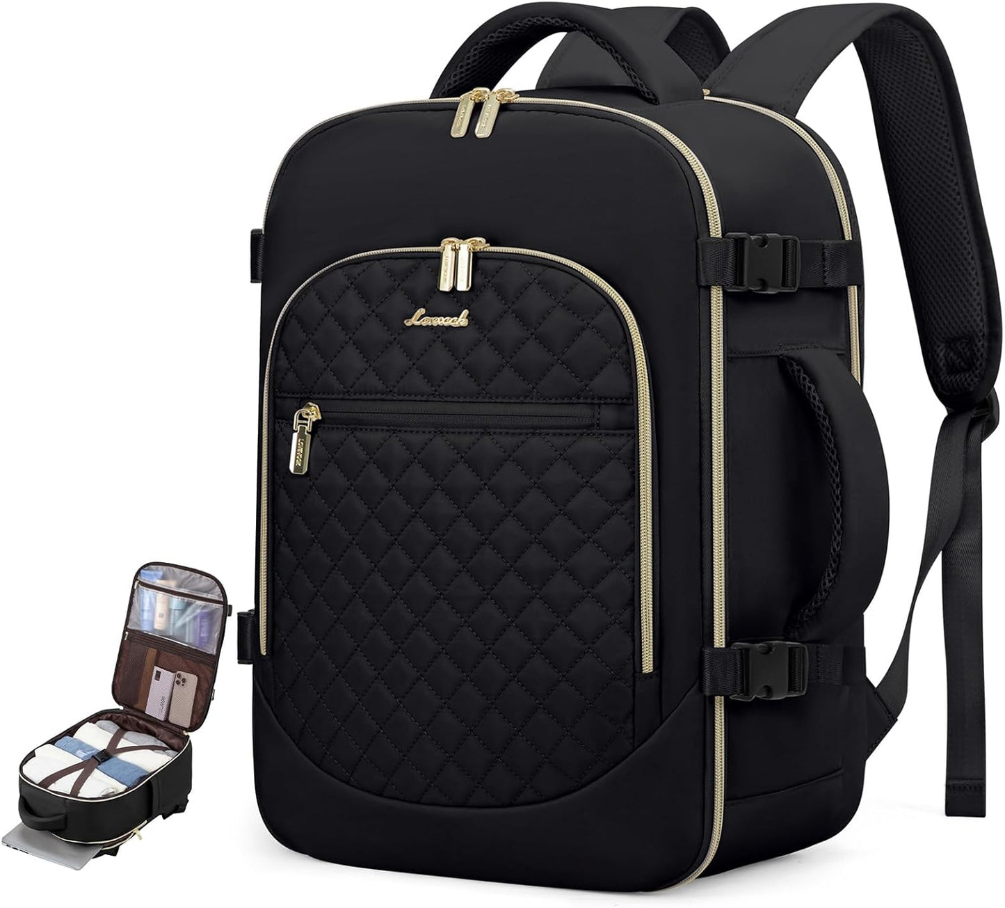 LOVEVOOK 40L Travel Backpack for Women - Airline Approved Carry On