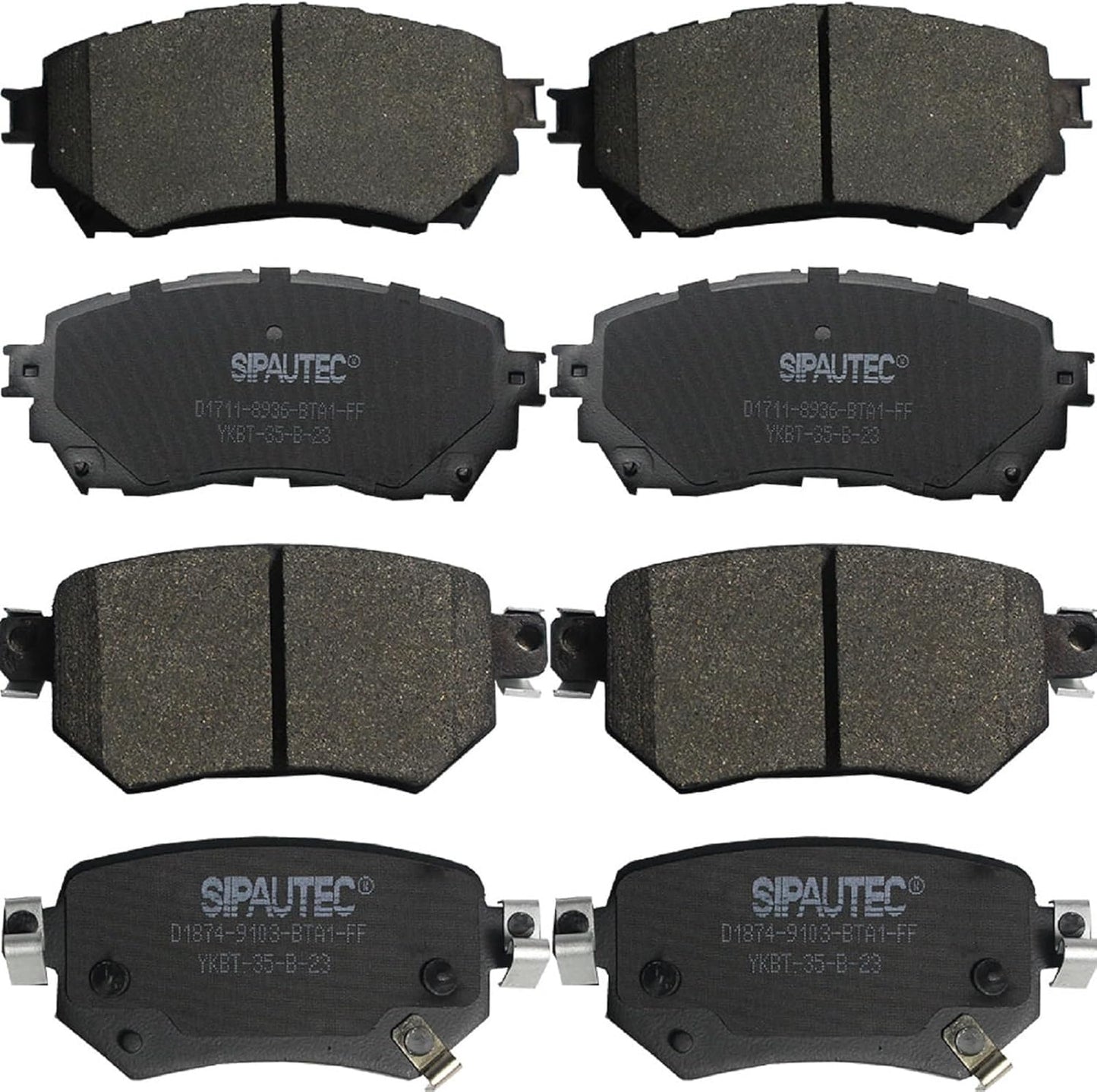 SIPAUTEC Carbon Fiber Ceramic Brake Pads for Mazda 6 (2016-2021)