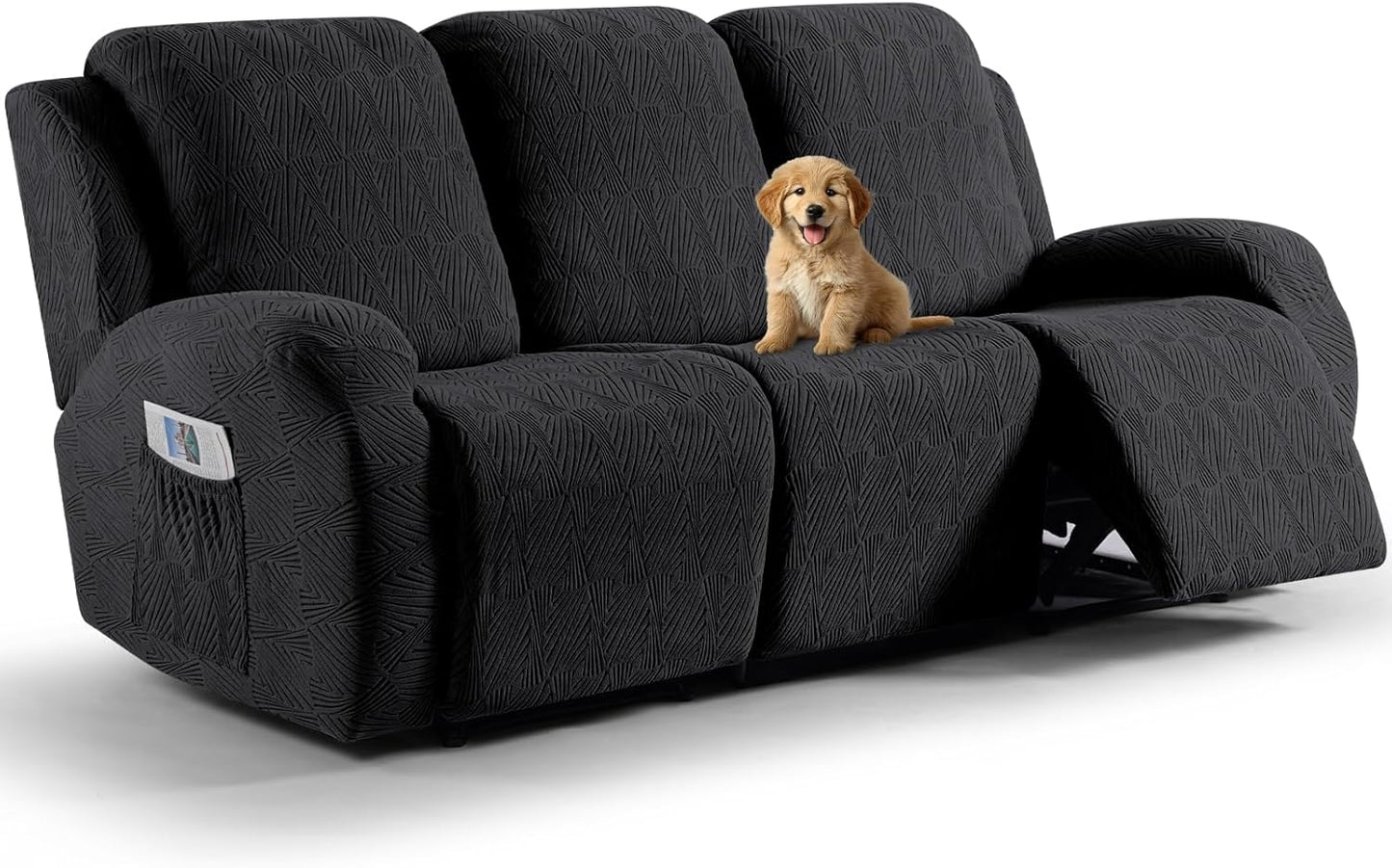 VANSOFY Recliner Couch Cover - 8-Piece Stretch Protector