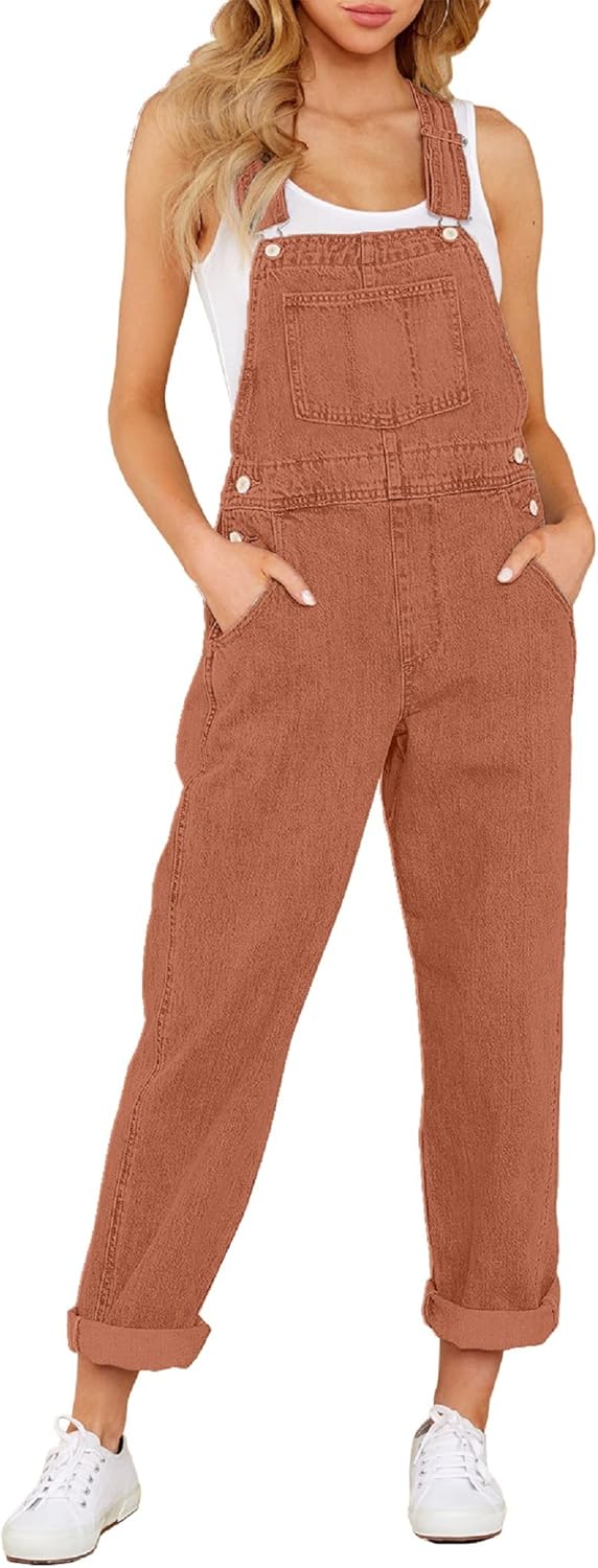 GRAPENT Overalls for Women: Stylish Loose Fit Denim Jumpsuit