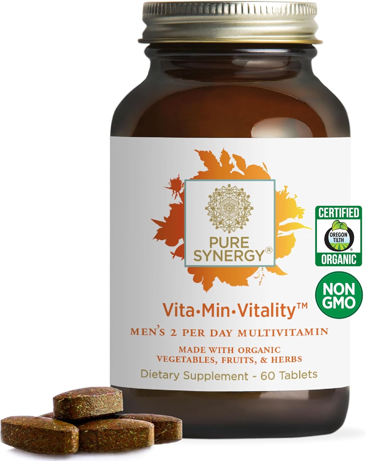 PURE SYNERGY VitaMinVitality: Natural Multivitamin for Men