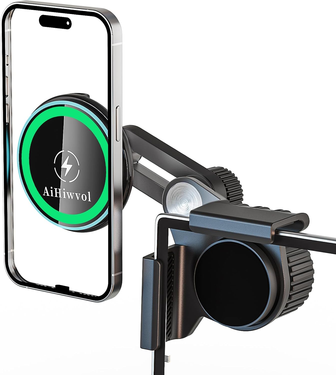 Qi2 15W Tesla Magnetic Car Charger Holder for iPhone