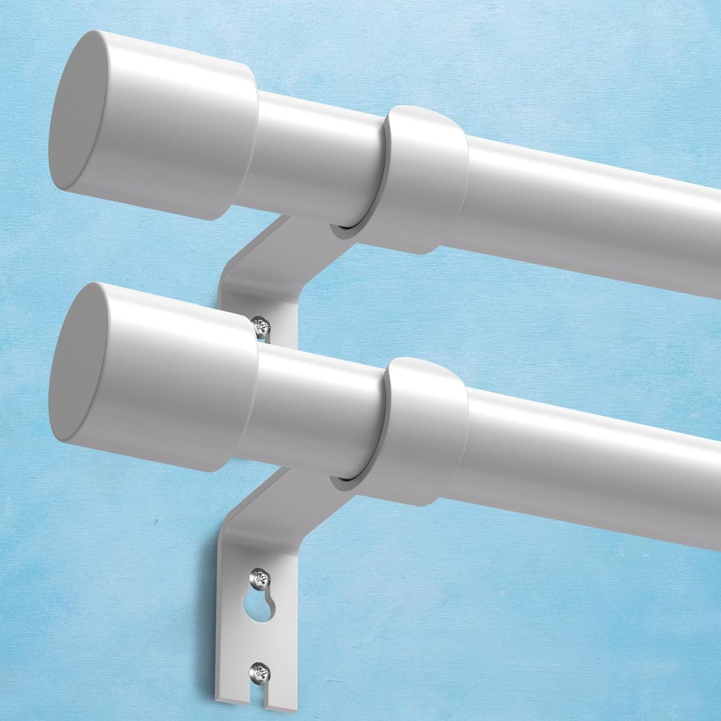 Heavy Duty Curtain Rods Set of 2 for Windows 48 to 84 Inch