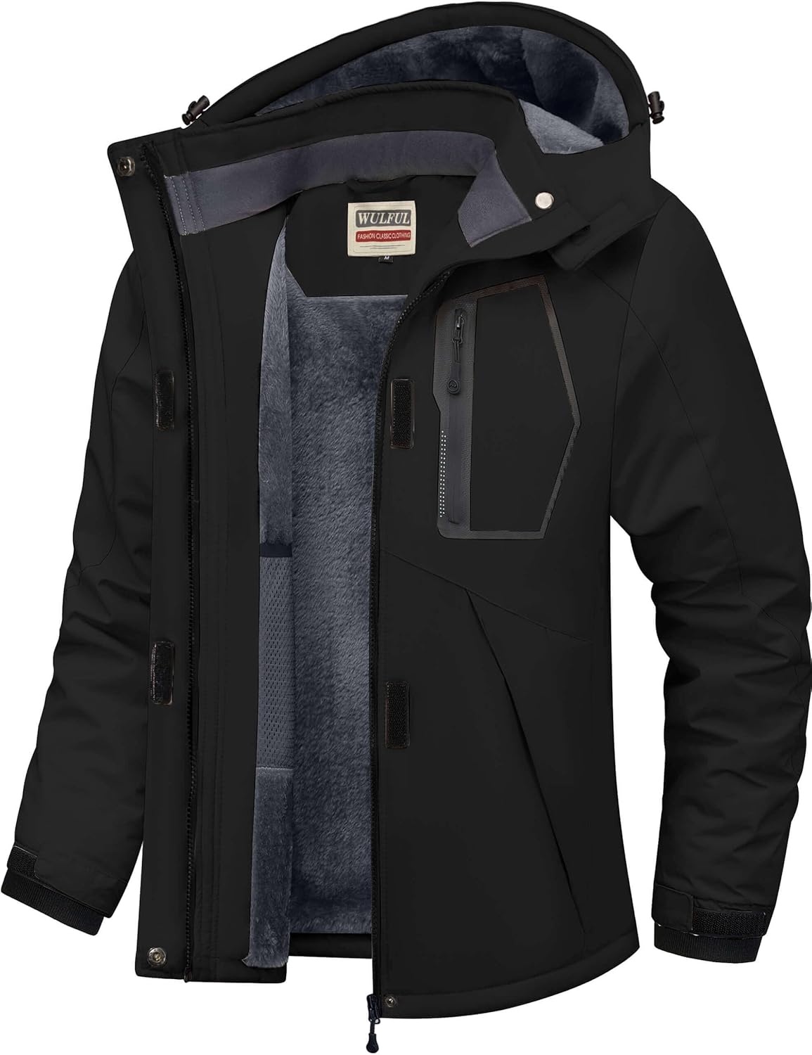 WULFUL Women's Waterproof Ski Jacket for Cold Winter Sports