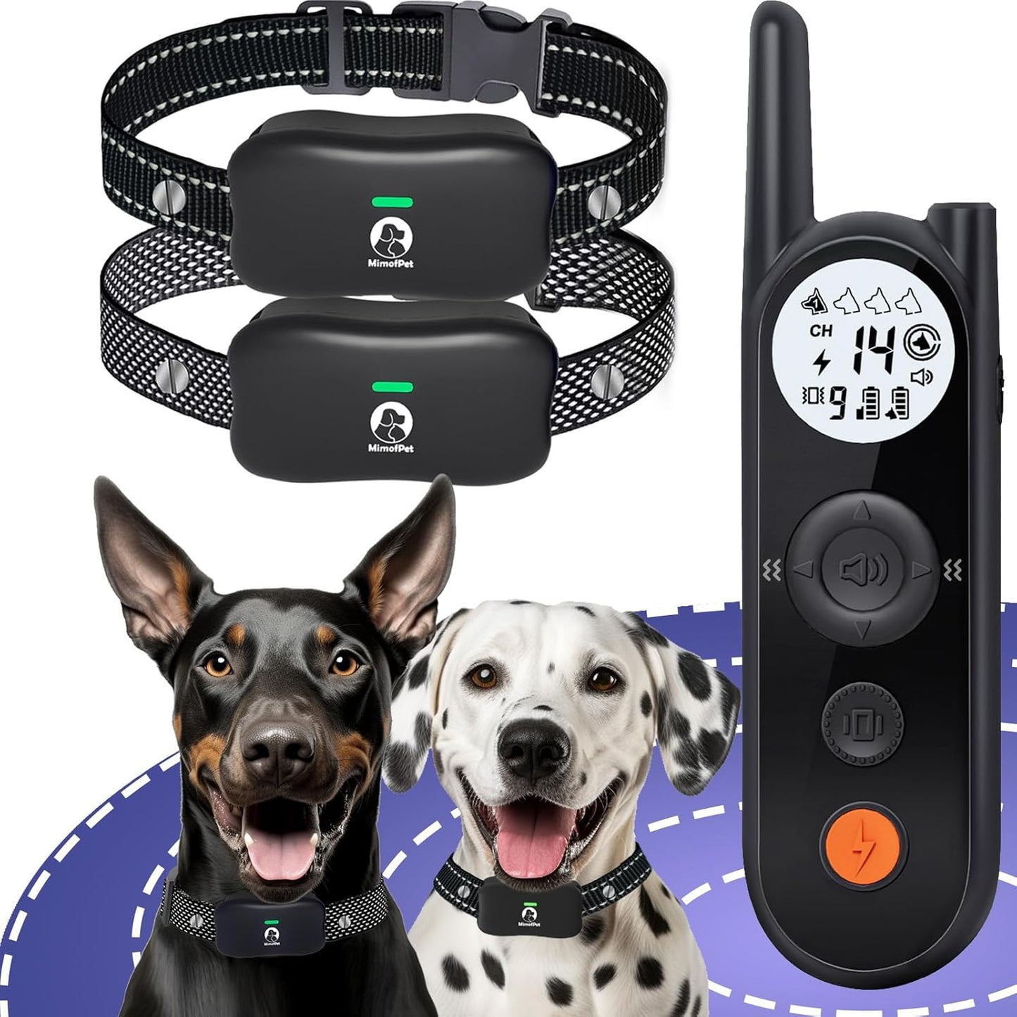 MIMOFPET Wireless Dog Fence for 2 Dogs - Ultimate Pet Safety