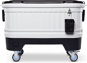 Igloo 125 Qt Party Bar Rolling Cooler with Bottle Opener