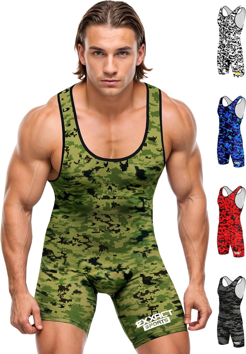 High-Performance Wrestling Singlet for Men by Exxact Sports
