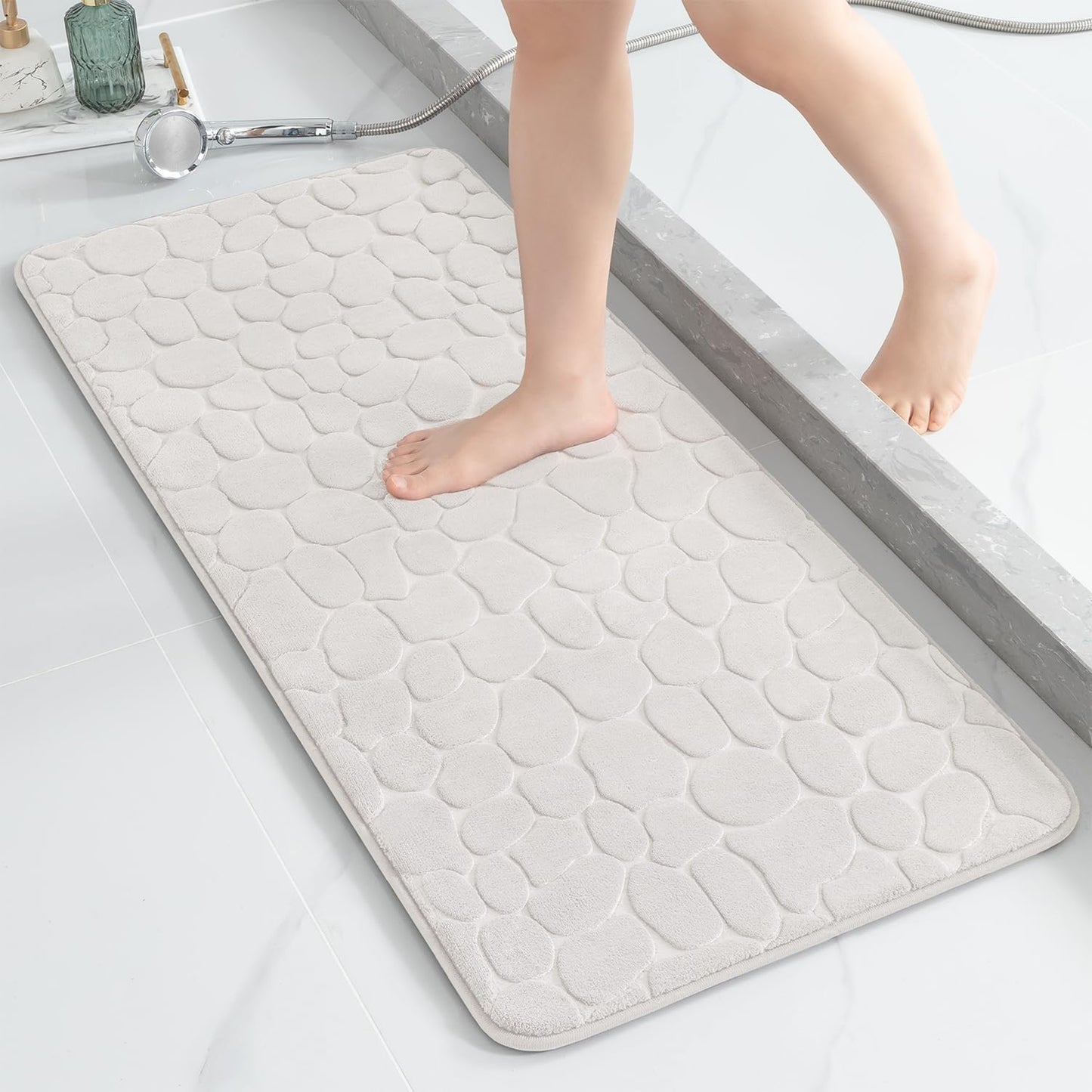 YIHOUSE Memory Foam Runner Rug for Bathroom and Hallway Use