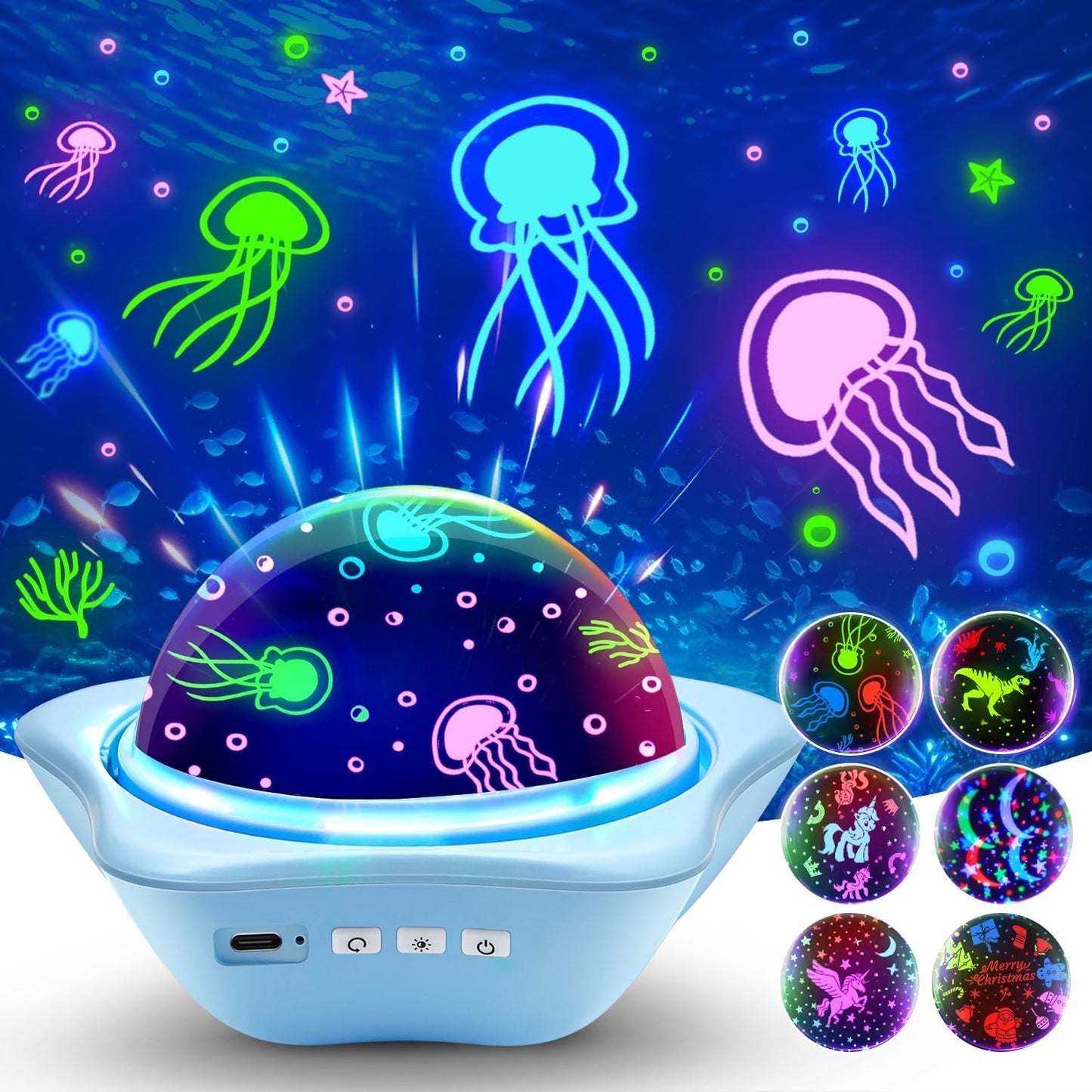 96-in-1 Rechargeable Night Light Projector