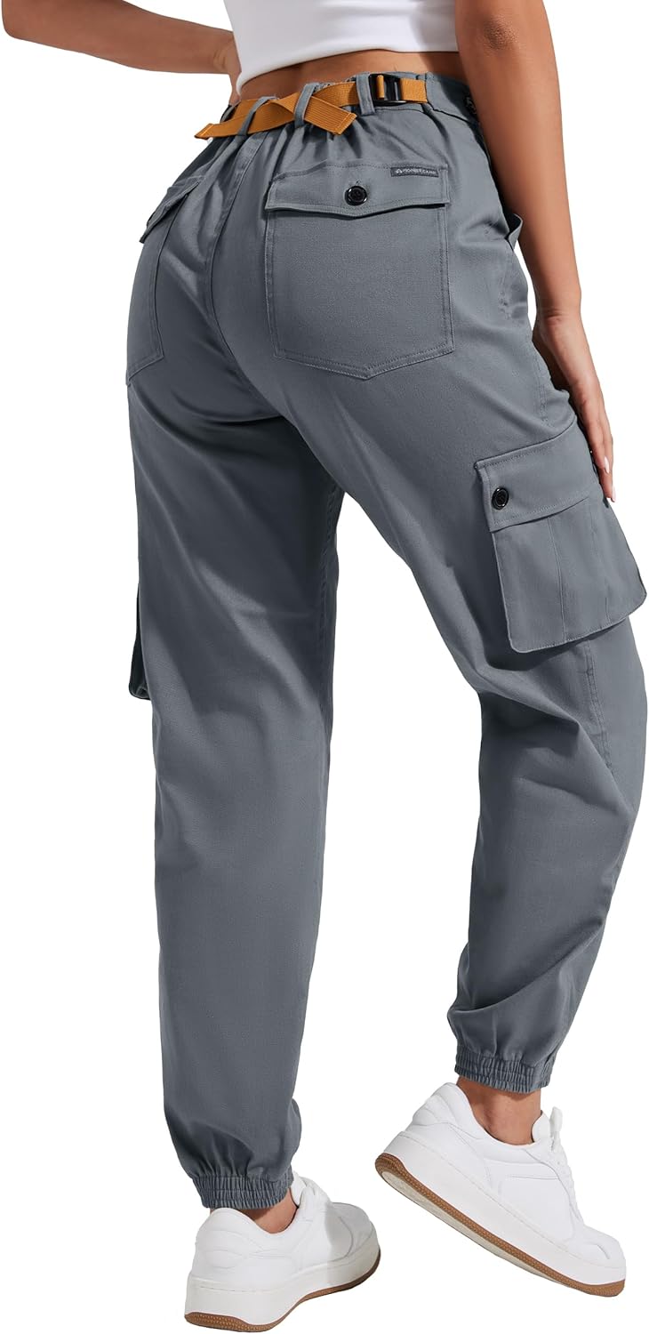 Pioneer Camp Women's Stretchy Cargo Pants for Hiking and Casual Wear