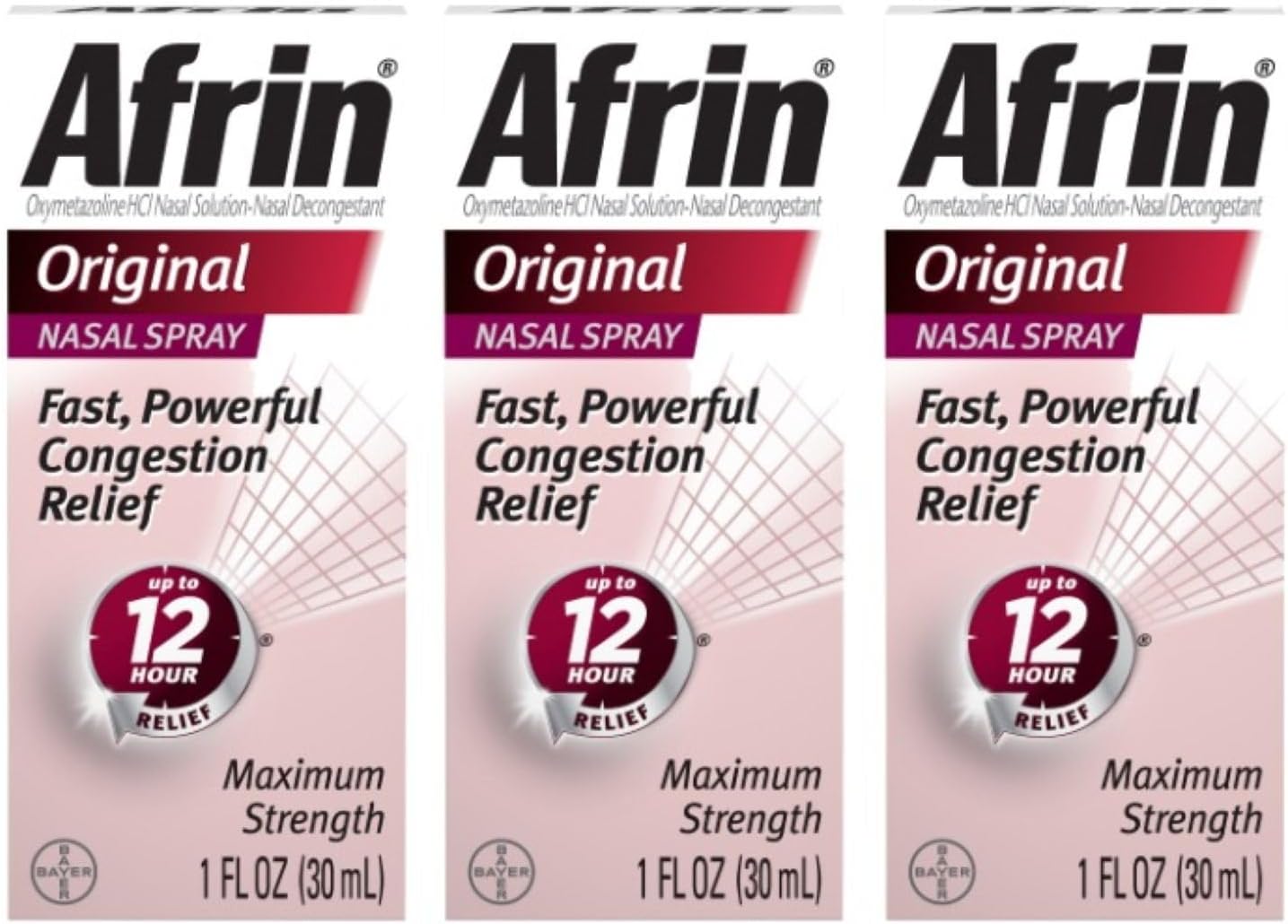 Afrin Original Maximum Strength Nasal Congestion Relief Spray