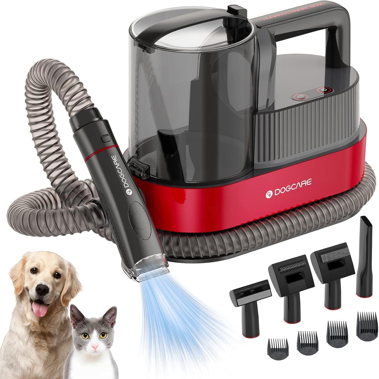 DOG CARE 6-in-1 Grooming Kit: Vacuum, Clippers, Shedding!