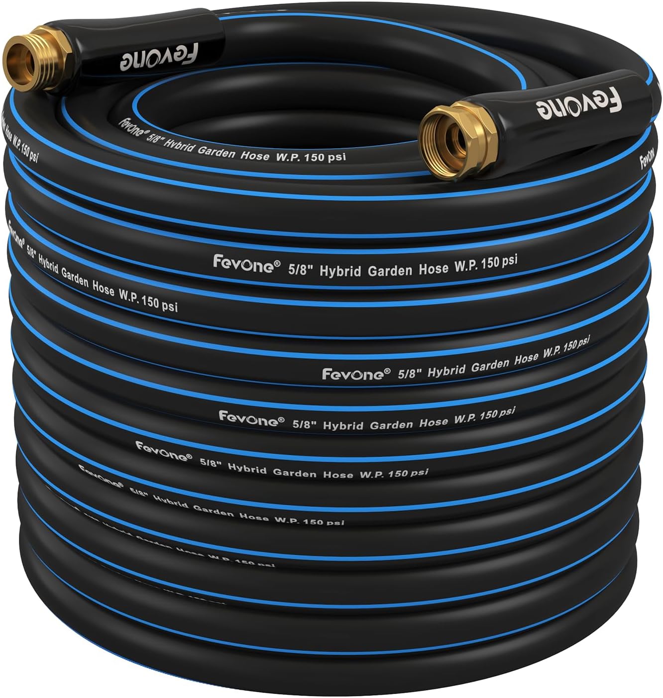 Fevone 100ft Heavy Duty Garden Hose - Lightweight & Flexible