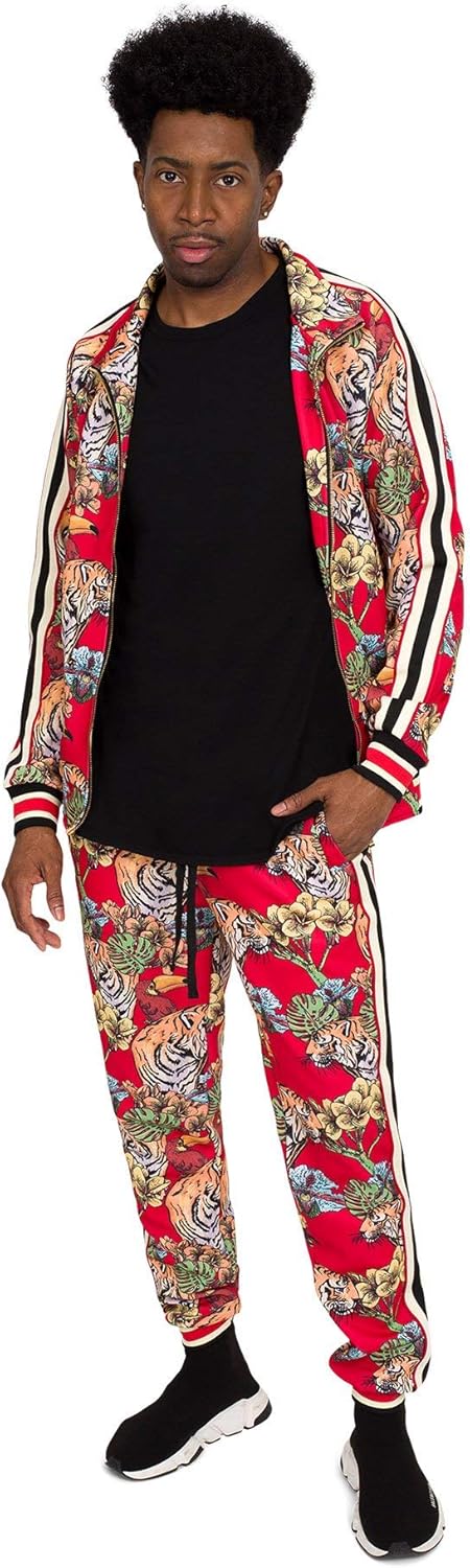 G-Style USA Men's Velour Velvet Tracksuit Sets for Casual Wear