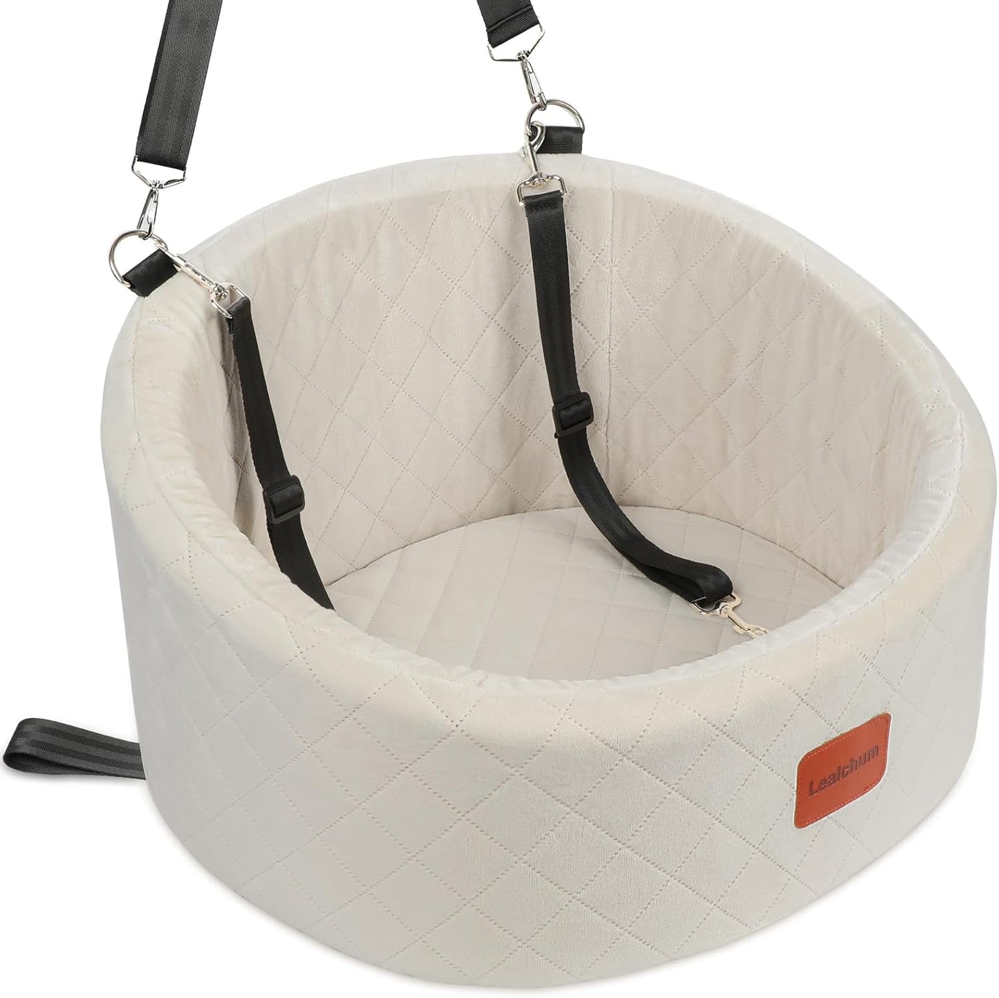 Dog Car Seat for Small Dogs Up to 30 Lbs with Memory Foam