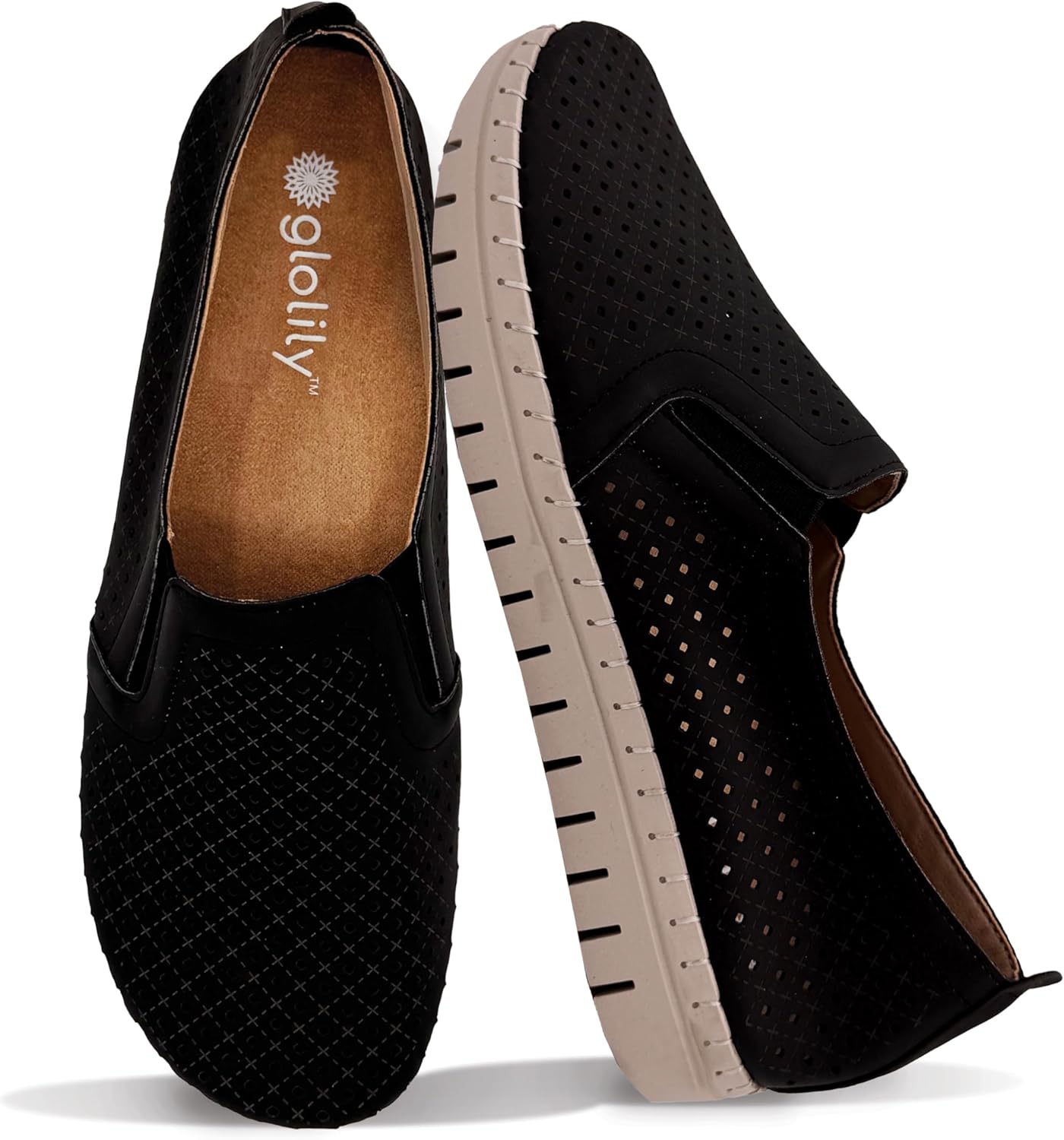 Glolily Elle Perf Women's Comfort Sneakers for All-Day Support