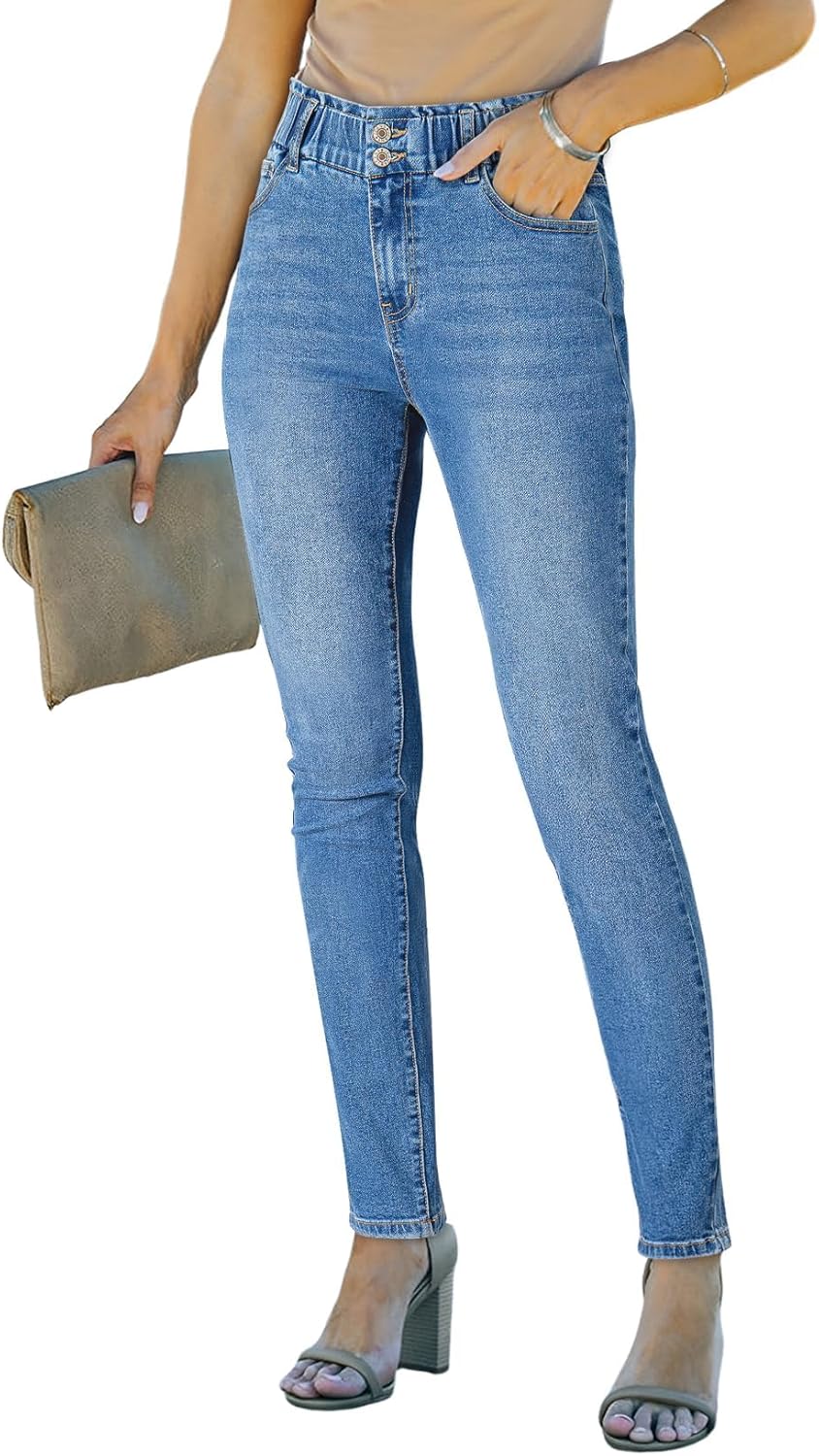 SHEWIN Womens High Waisted Skinny Jeans for Trendy Style