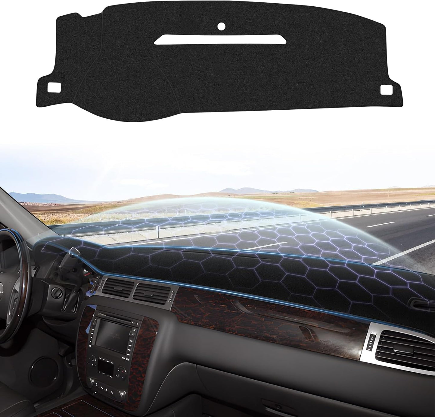 Sunsdrew Dash Cover for 2007-2014 Chevy Tahoe & Silverado