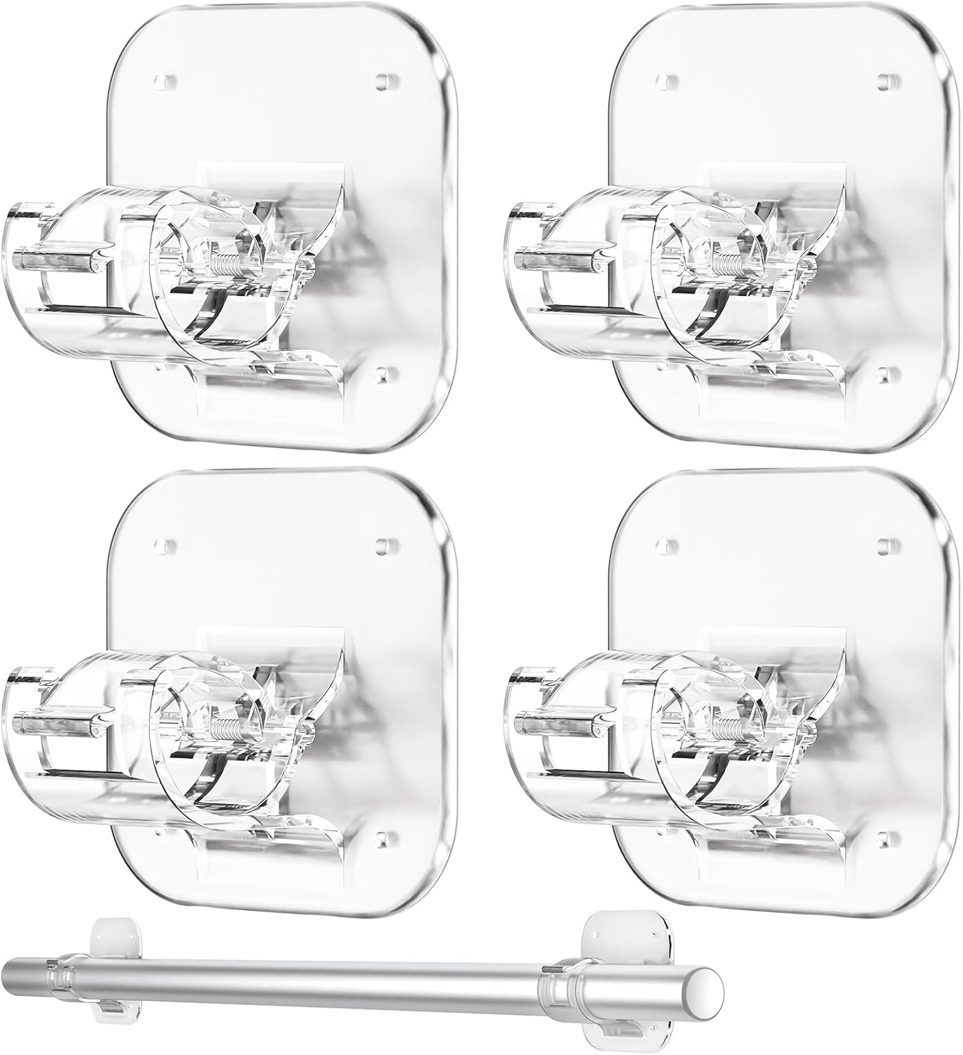 Drill-Free Curtain Rod Holders by JHCJHC