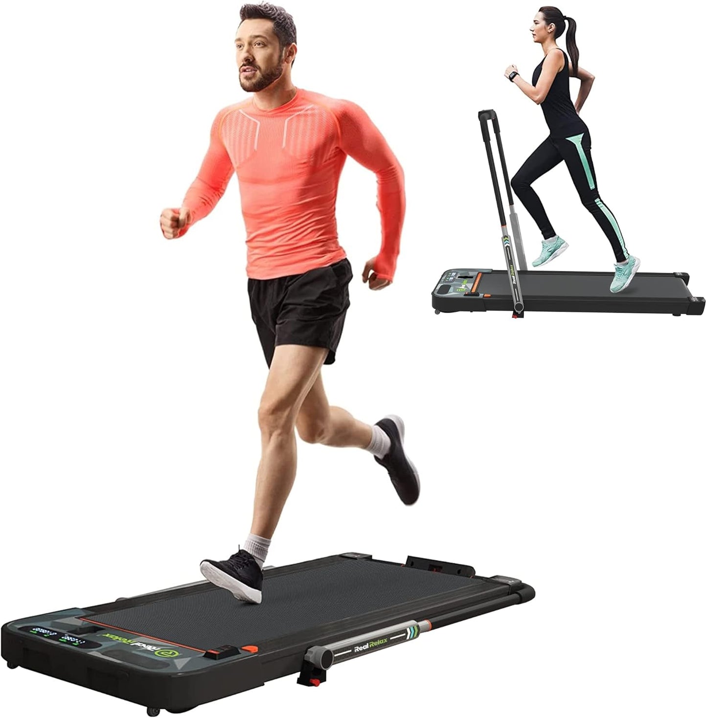 Real Relax Electric Under Desk Treadmill - Bluetooth Speaker & Remote Control